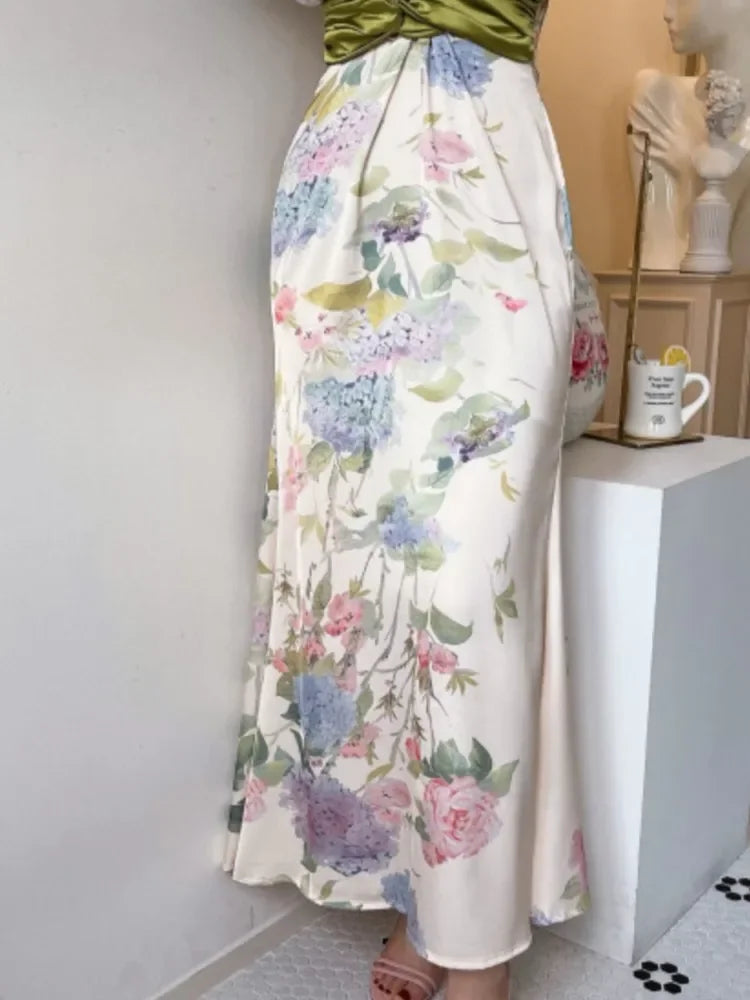 Bella Moda Abito Midi Vintage Fiorito