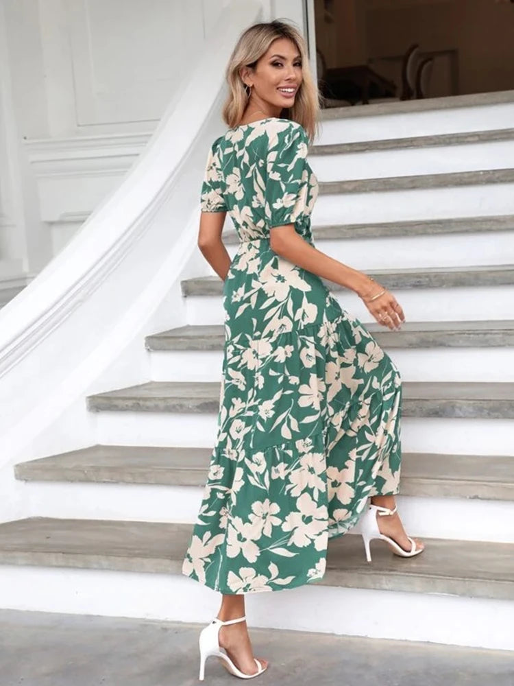Zomerjurk met Bloemenpatroon  van LuxeFlair