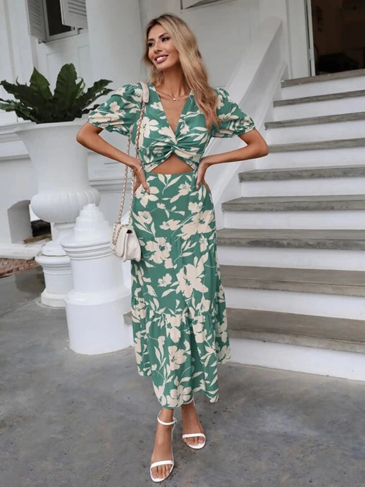 Zomerjurk met Bloemenpatroon  van LuxeFlair