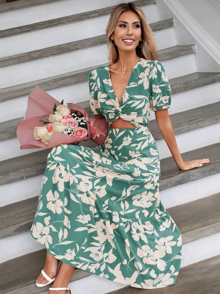 Zomerjurk met Bloemenpatroon  van LuxeFlair