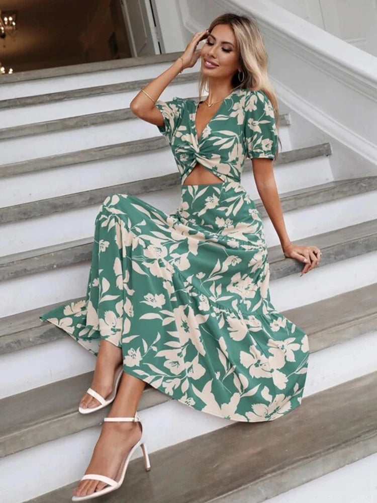 Zomerjurk met Bloemenpatroon  van LuxeFlair