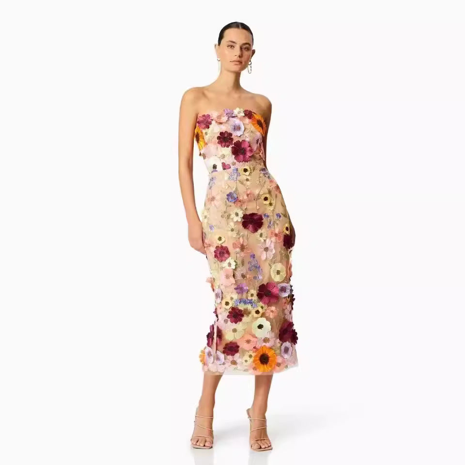 Daniela | Elegante midi-feestjurk