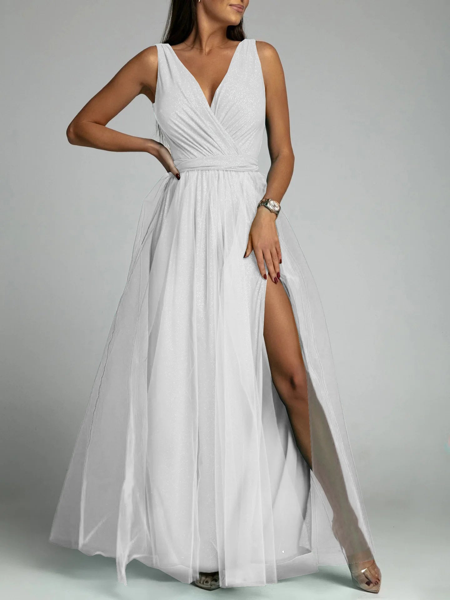 Elegante vestito estivo glitterato