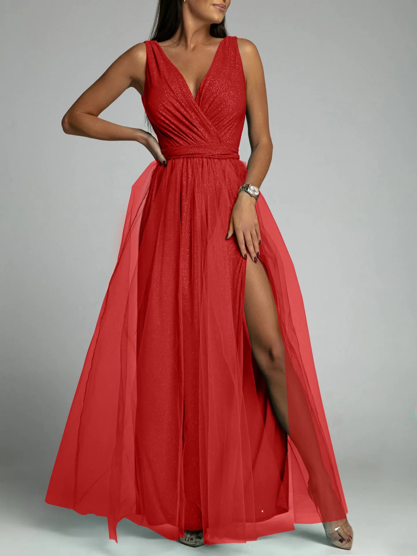 Elegante vestito estivo glitterato