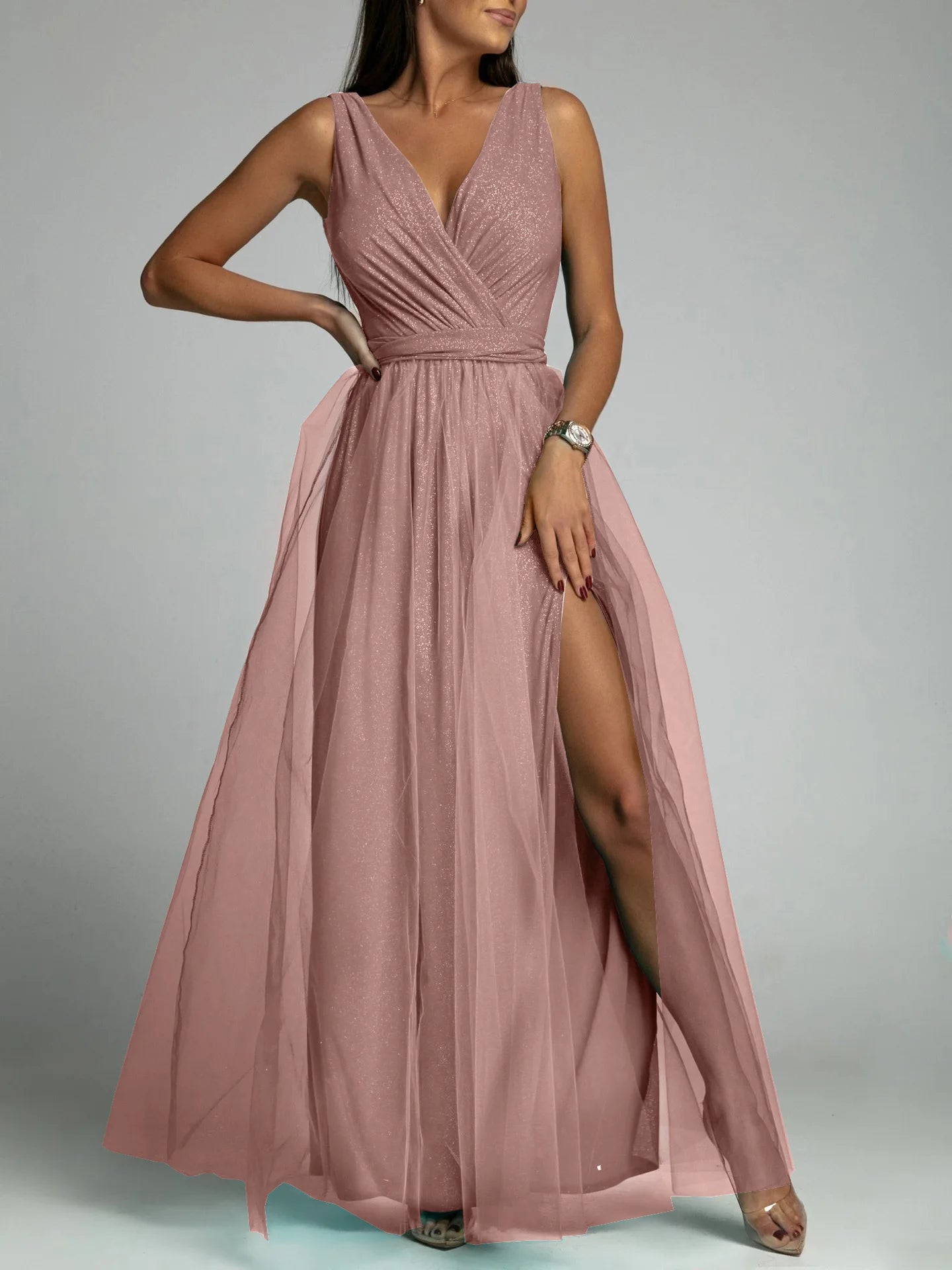Elegante vestito estivo glitterato
