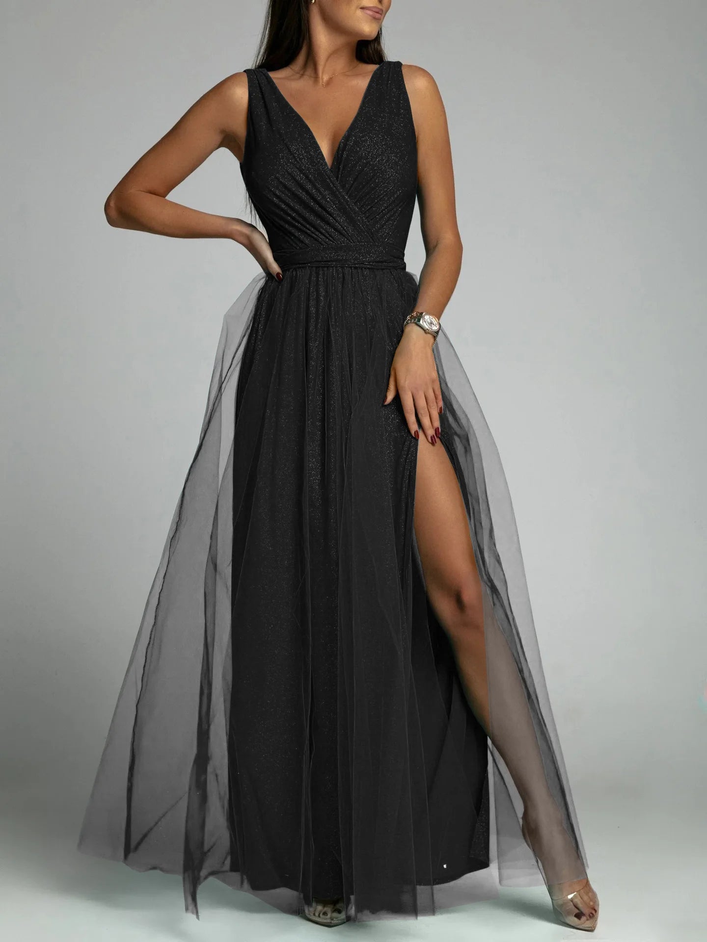 Elegante vestito estivo glitterato