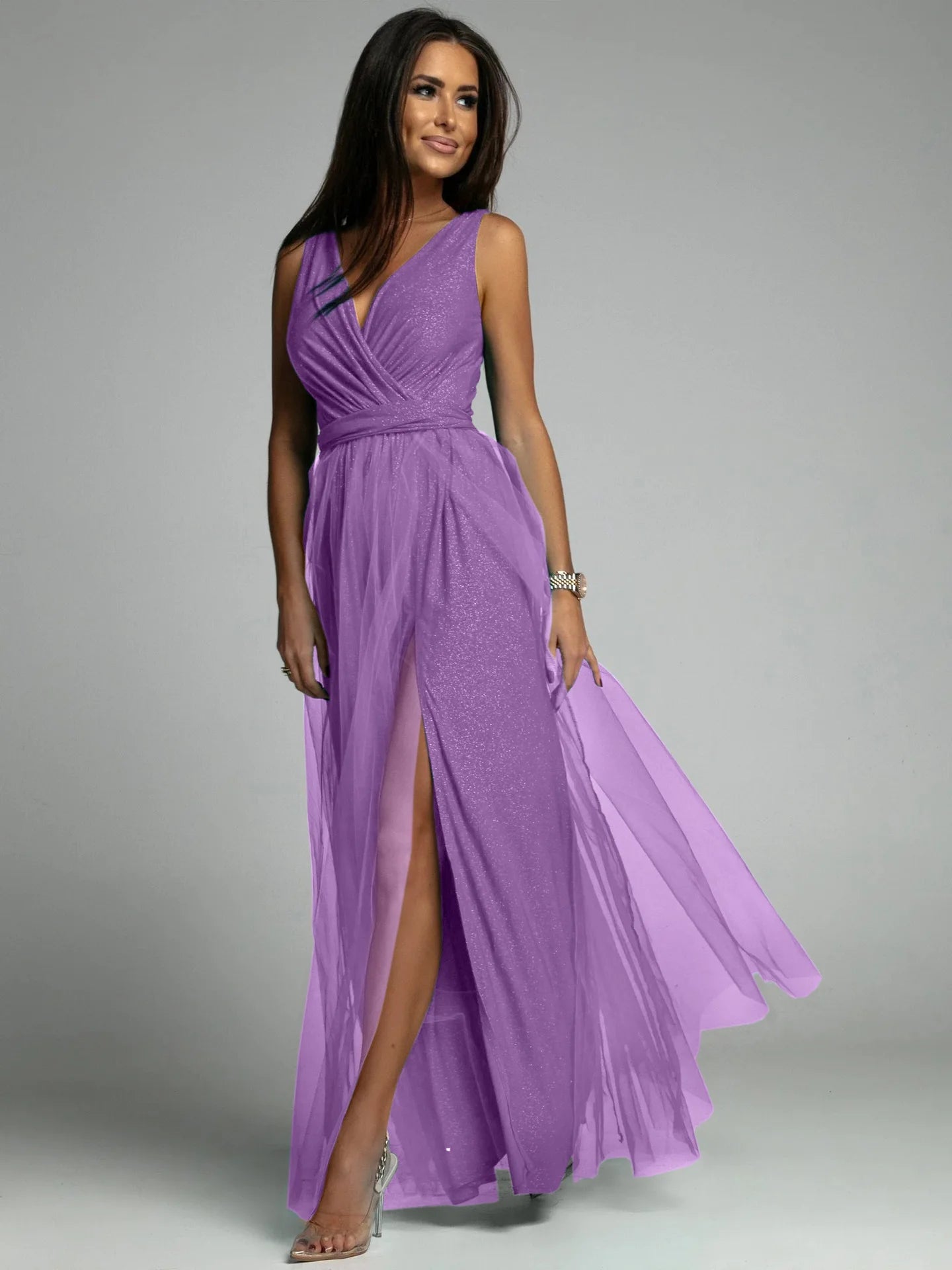 Elegante vestito estivo glitterato