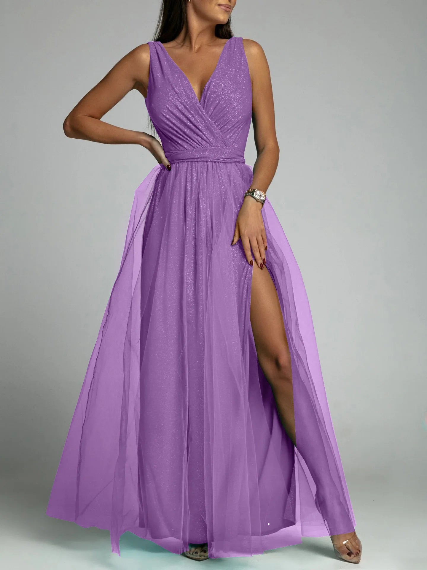 Elegante vestito estivo glitterato