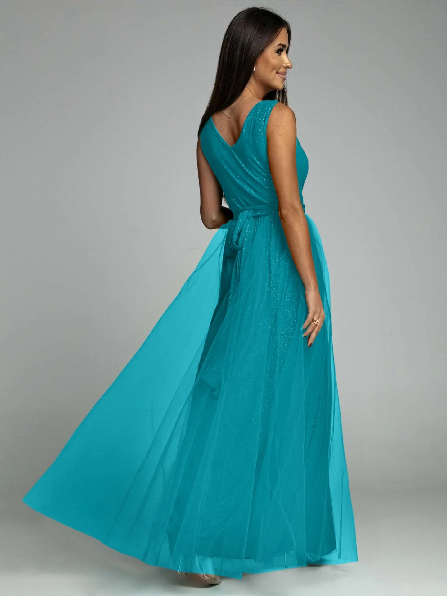 Elegante vestito estivo glitterato
