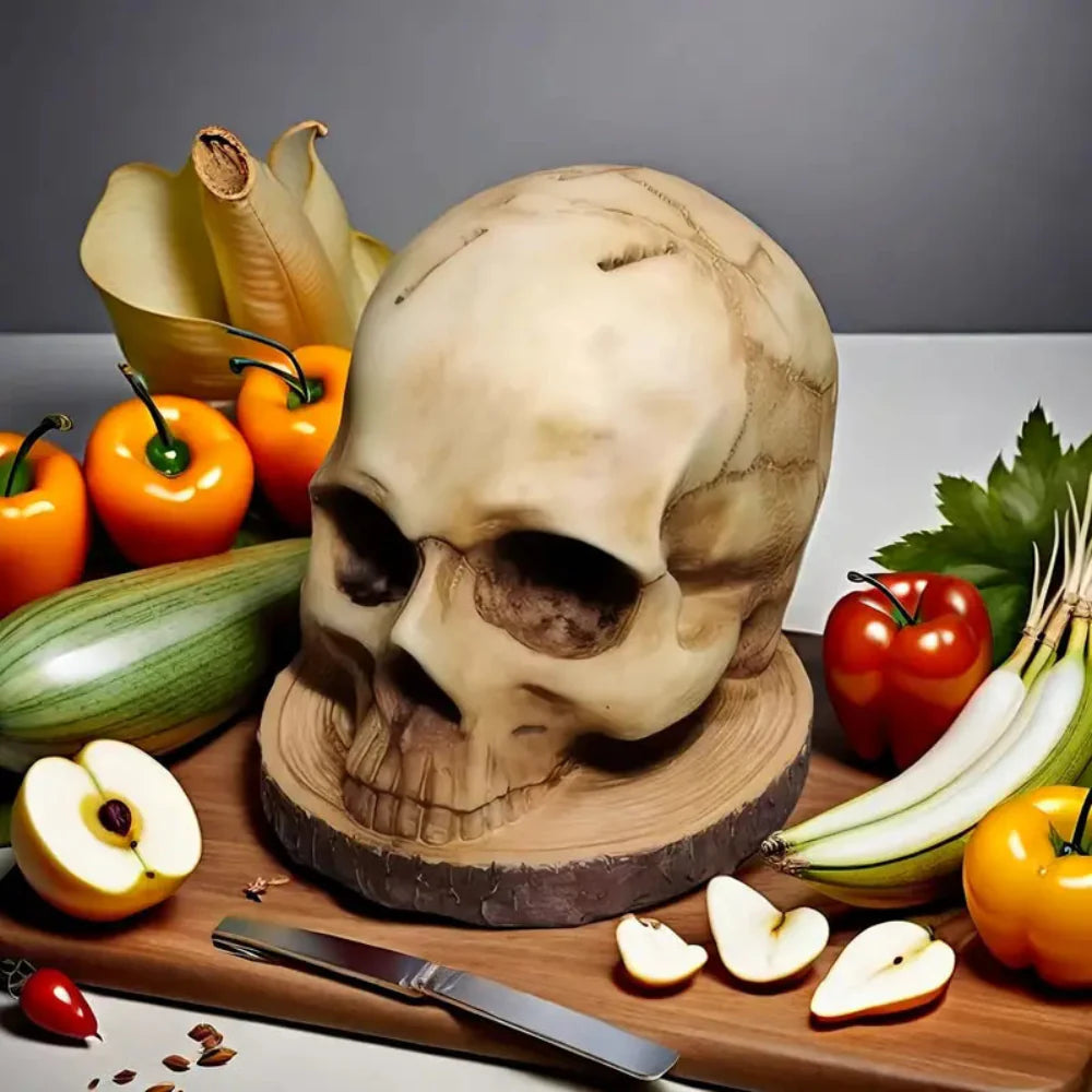 Decoratieve Totenkopf Messenhouder