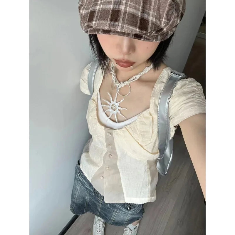 Vintage Transparent Blouse