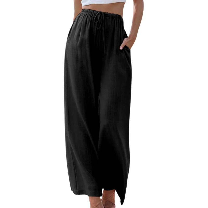 Luxora Elegante Pantaloni di Cotone e Lino