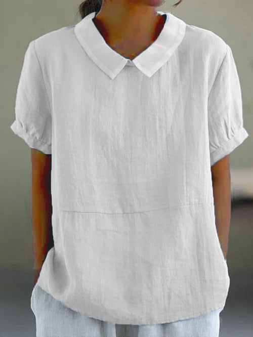 Diana | Elegante top met vintage kraag