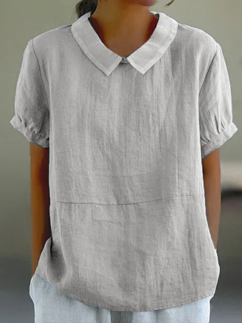 Diana | Elegante top met vintage kraag
