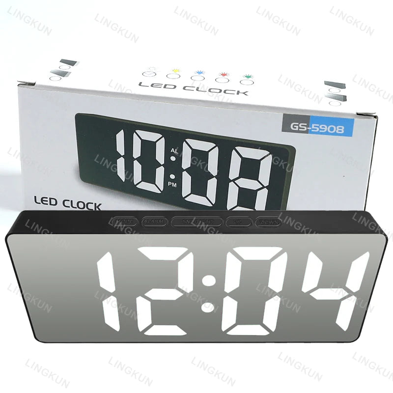 Digitale LED Spiegel met Verlichting en Weckerfunctie