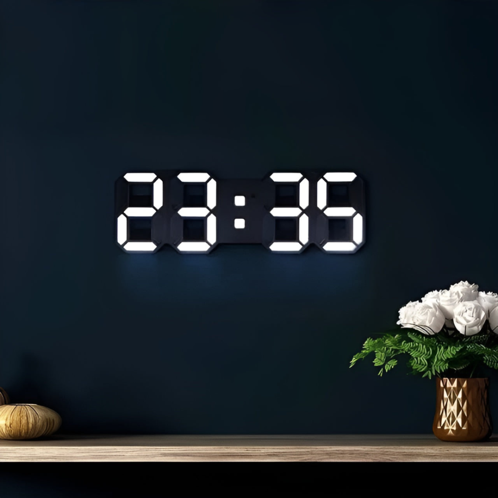Orologio da parete digitale con display LED