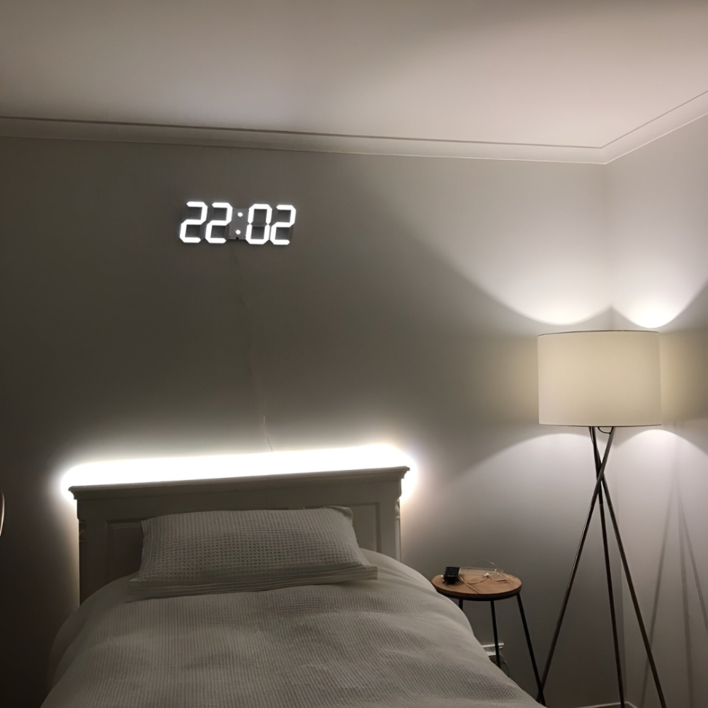 Orologio da parete digitale con display LED