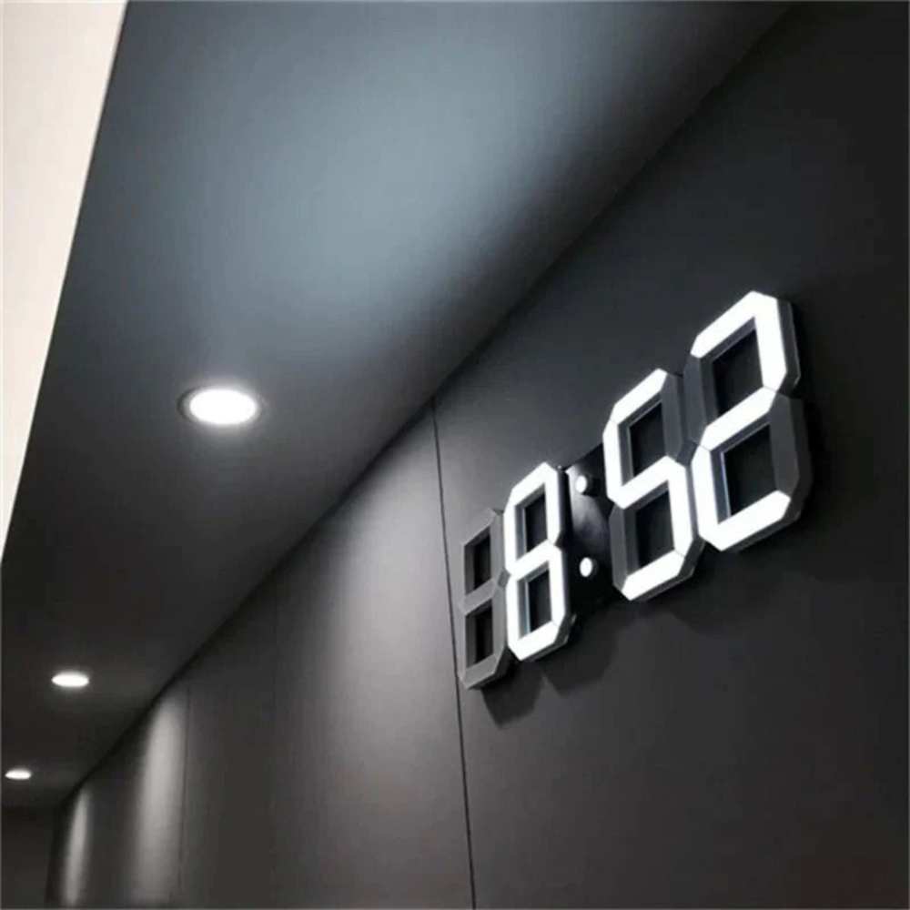 Digitale Wandklok met LED Display