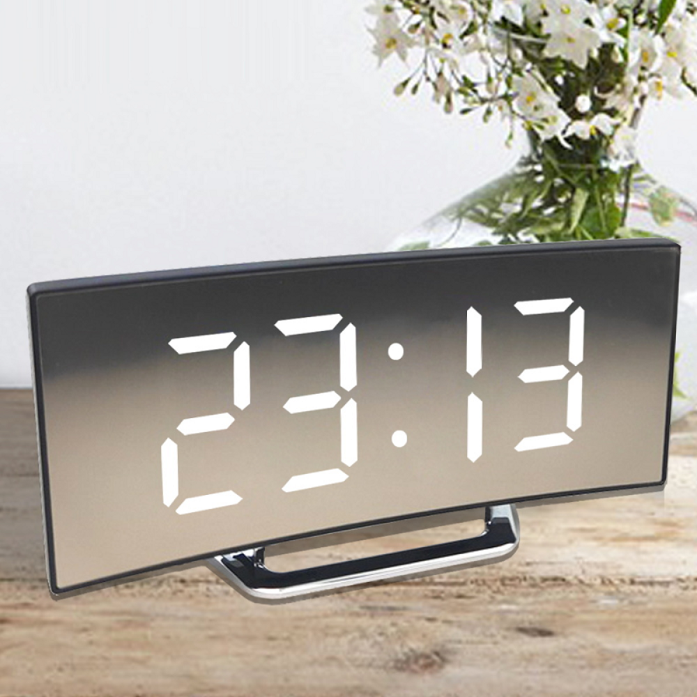 Sveglia digitale con display LED curvo