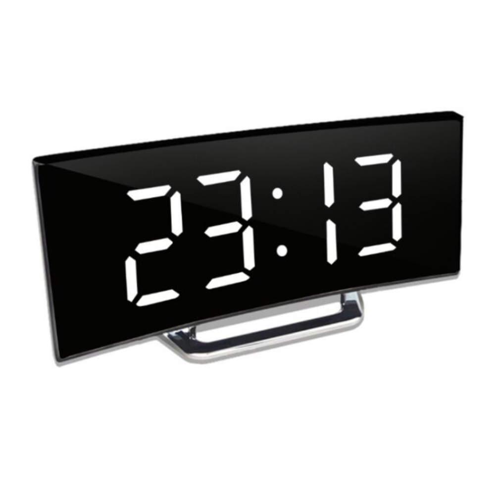 Sveglia digitale con display LED curvo