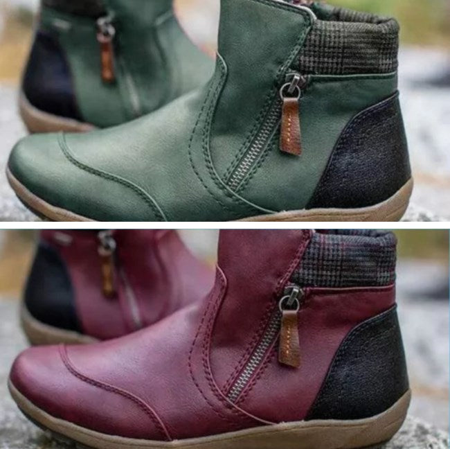 RainGuard | Stivaletti impermeabili da donna | Con cerniera e supporto alla caviglia, chic
