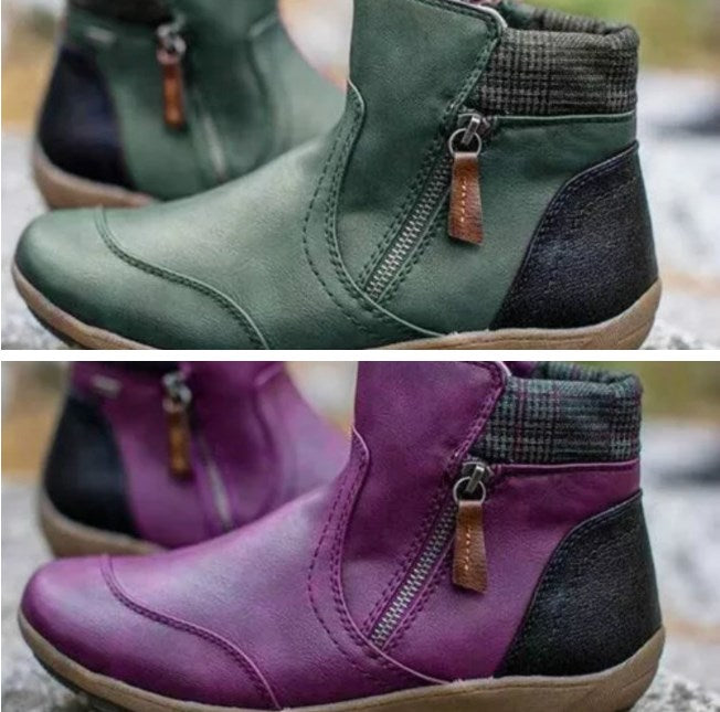 RainGuard | Stivaletti impermeabili da donna | Con cerniera e supporto alla caviglia, chic