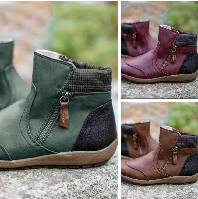 RainGuard | Stivaletti impermeabili da donna | Con cerniera e supporto alla caviglia, chic