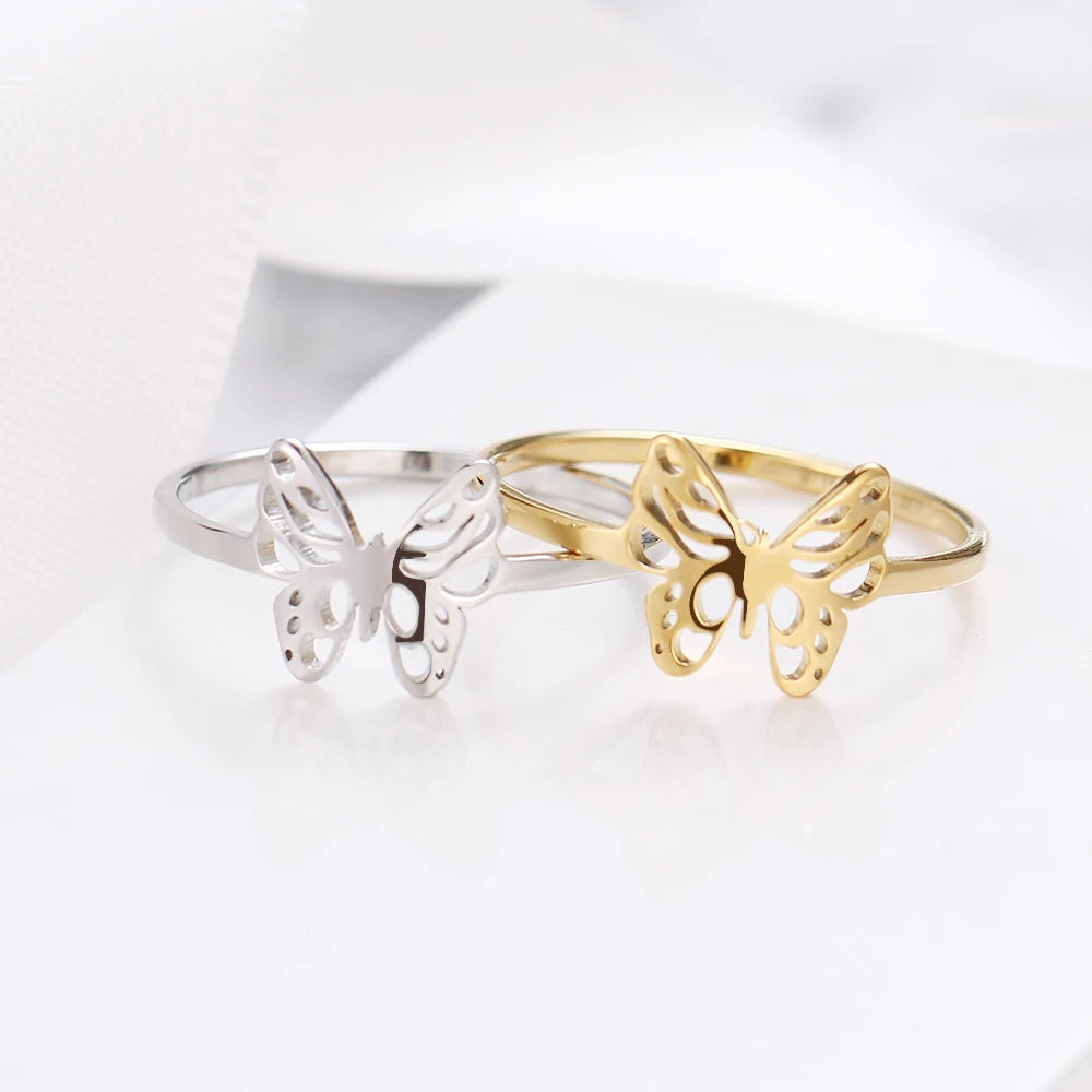 Luxe Cutout Butterfly Ring by Dotifi