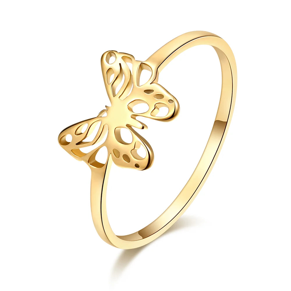 Luxe Cutout Butterfly Ring by Dotifi