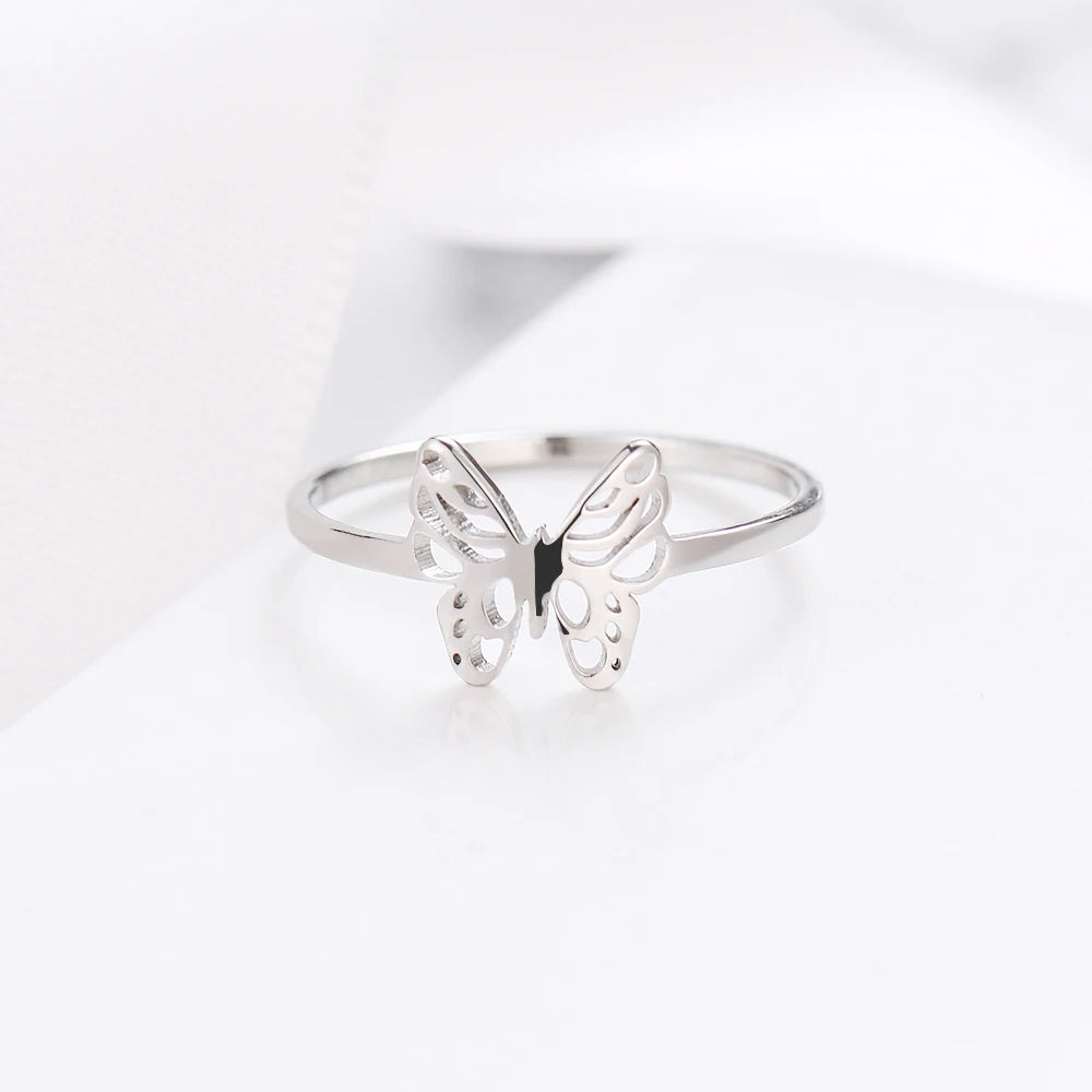 Luxe Cutout Butterfly Ring by Dotifi
