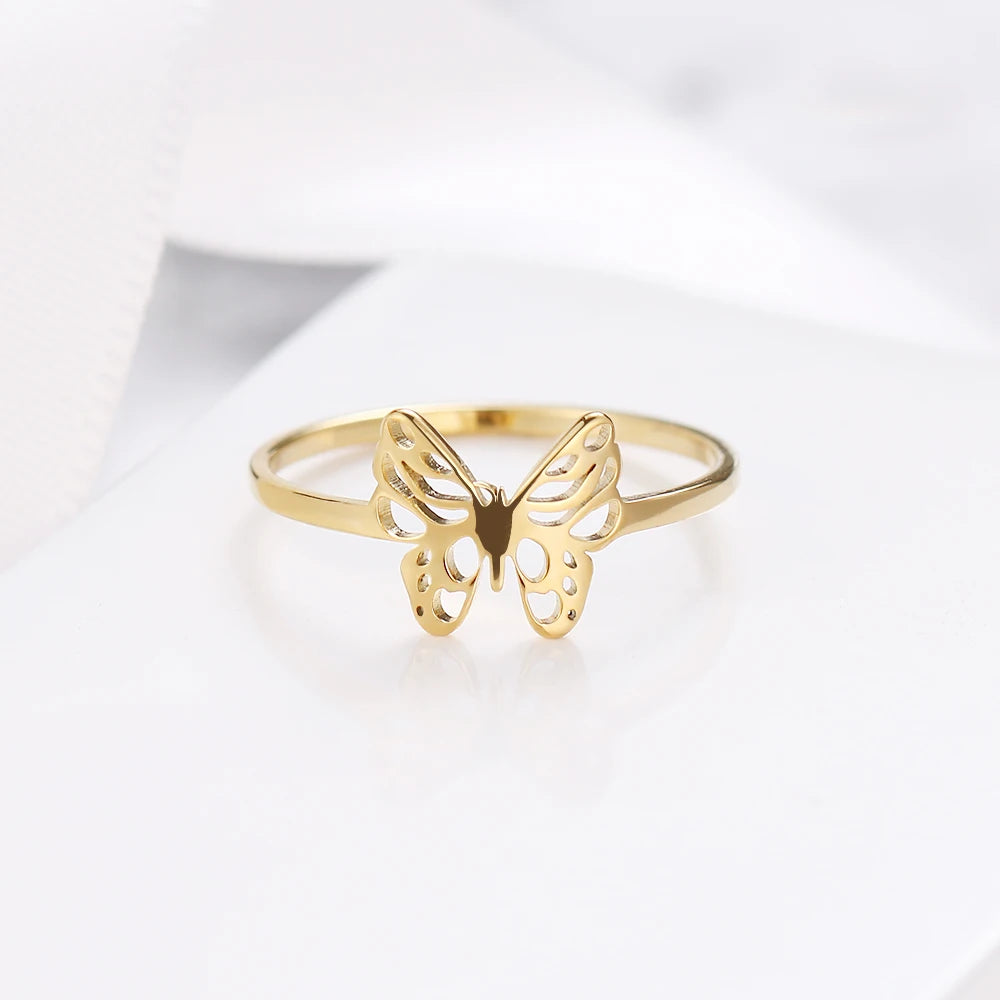 Luxe Cutout Butterfly Ring by Dotifi