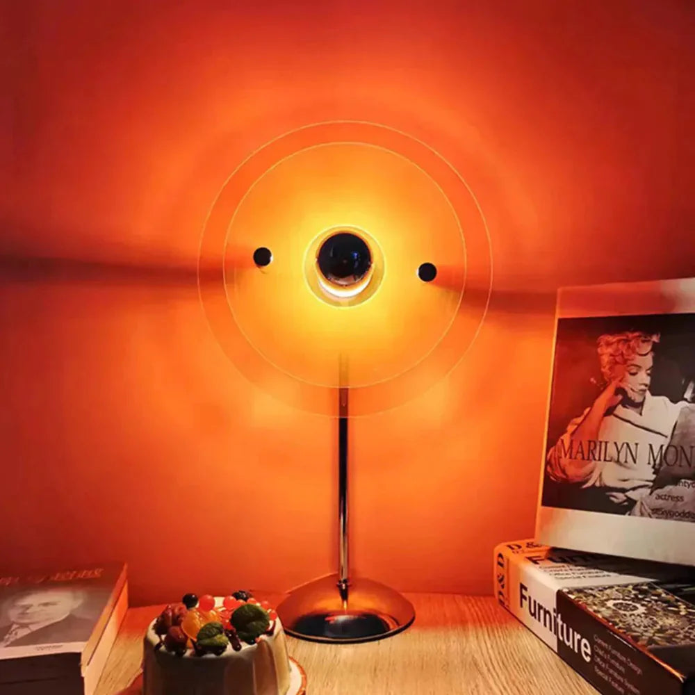 Lampada da tavolo wireless con elegante illuminazione calda