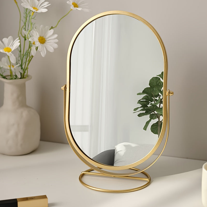 Draagbare Rotating Make-Up Spiegel