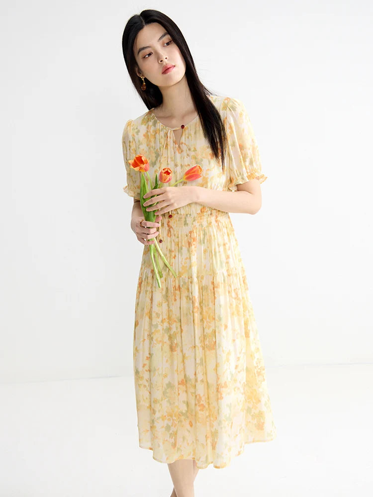 Floralle Bloom Chiffon Dress
