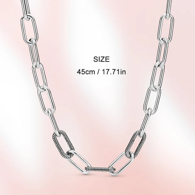 Real 925 Sterling Silver Necklace with Shell Beads