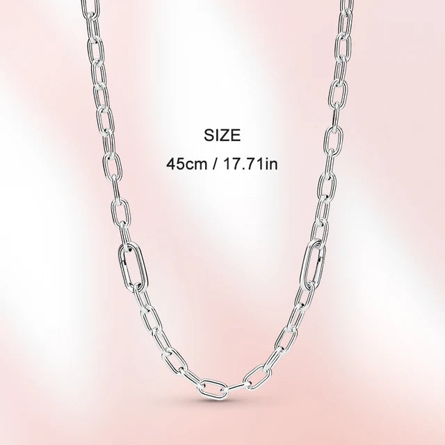 Real 925 Sterling Silver Necklace with Shell Beads