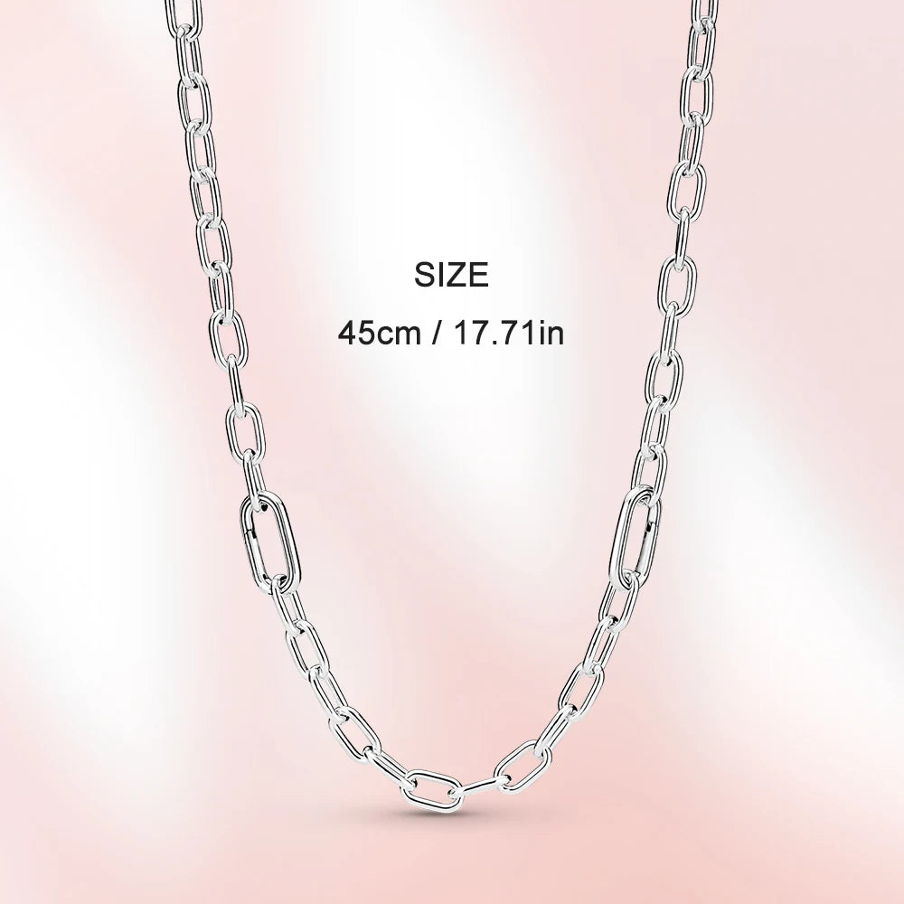 Real 925 Sterling Silver Necklace with Shell Beads