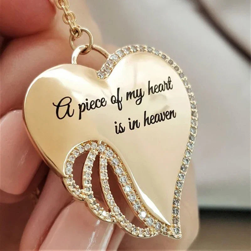 Heavenly Heart Memorable Necklace for Comforting Memories