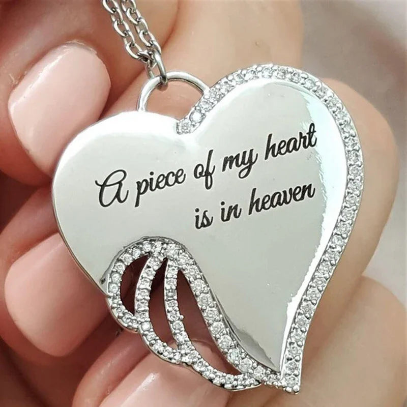 Heavenly Heart Memorable Necklace for Comforting Memories