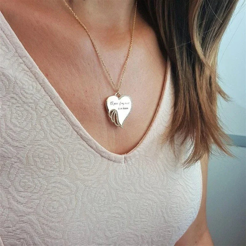 Heavenly Heart Memorable Necklace for Comforting Memories
