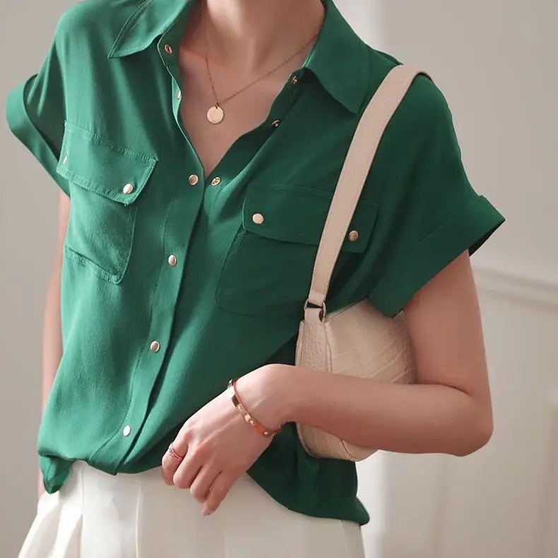 Chiffonbluse von Pleeter Glamour