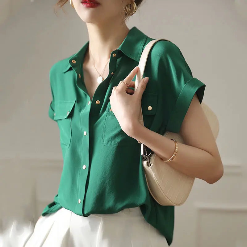 Chiffonbluse von Pleeter Glamour