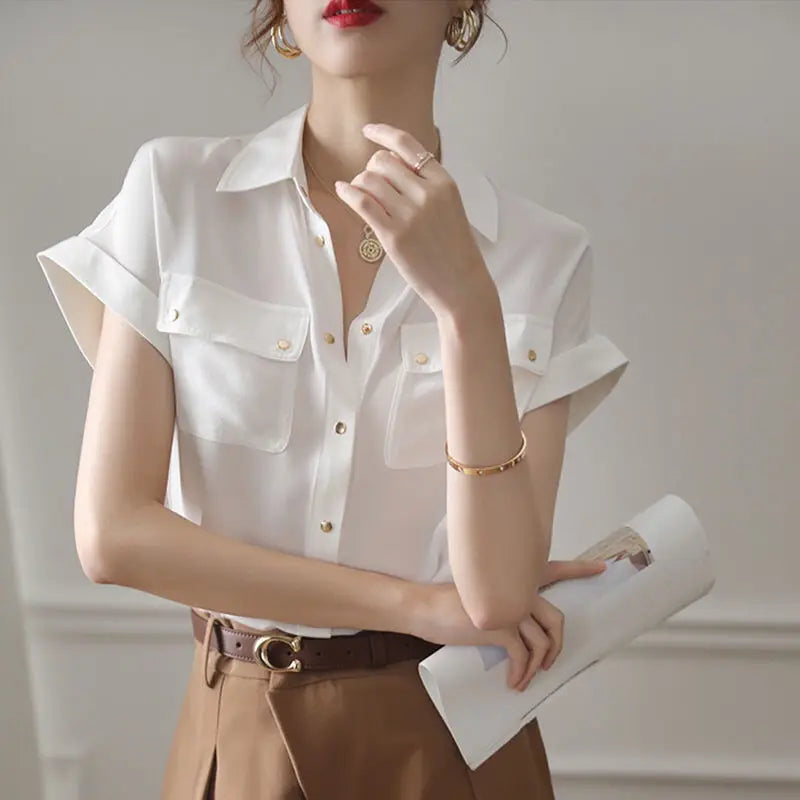 Chiffonbluse von Pleeter Glamour