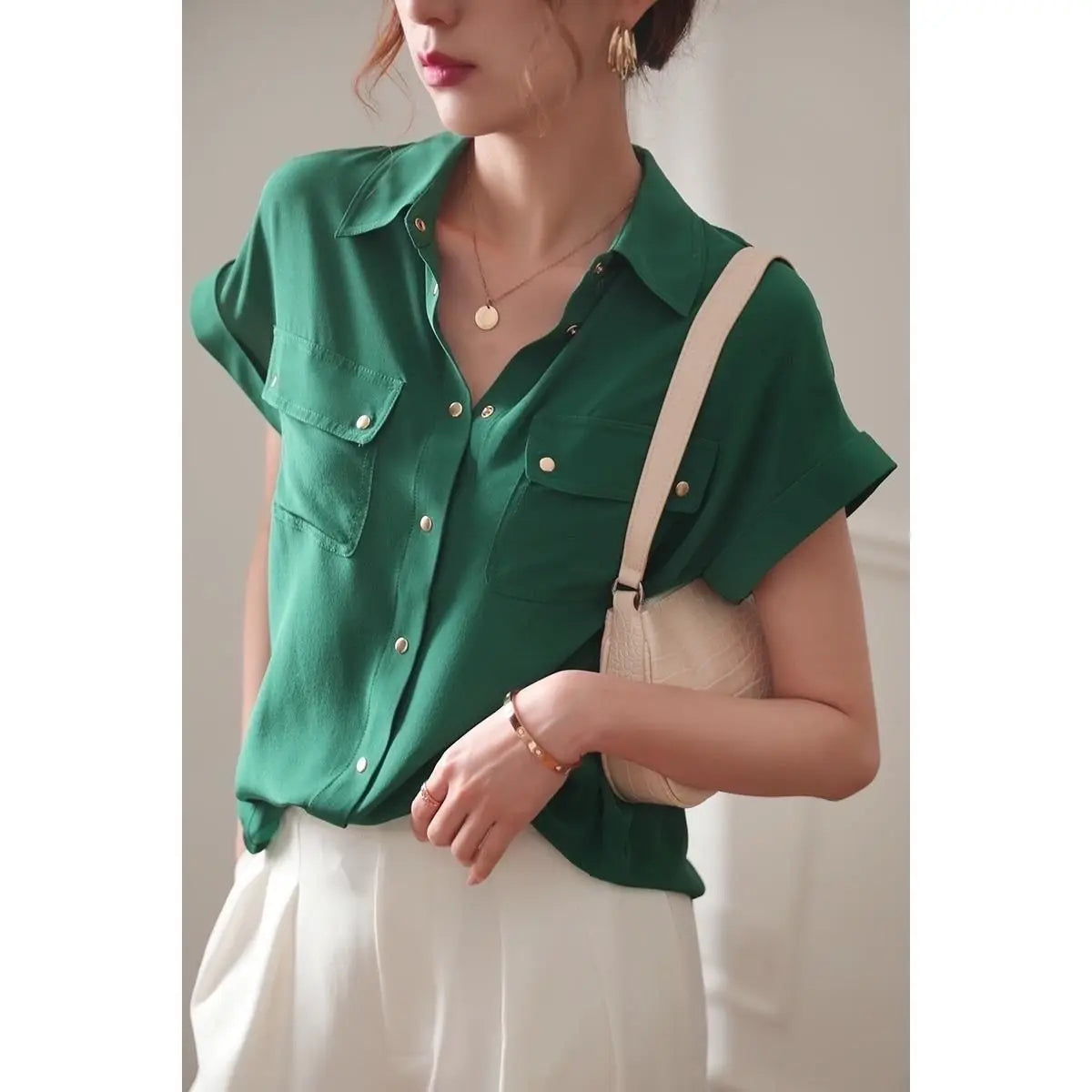 Chiffonbluse von Pleeter Glamour