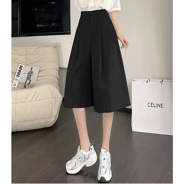 Sommer Elegante Weite Hosenbeine Hose