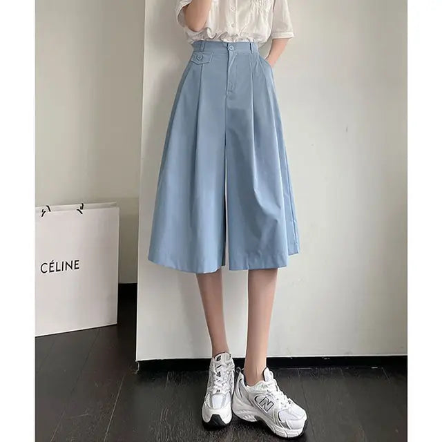 Sommer Elegante Weite Hosenbeine Hose