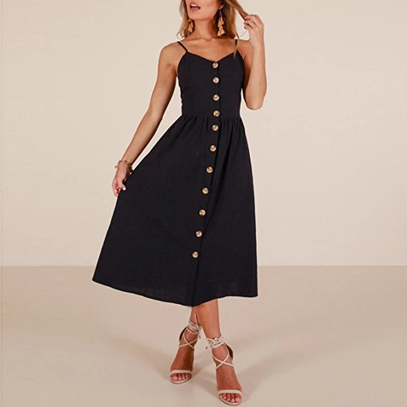 Sunshine Fashion Patchwork Beach Dress for Women