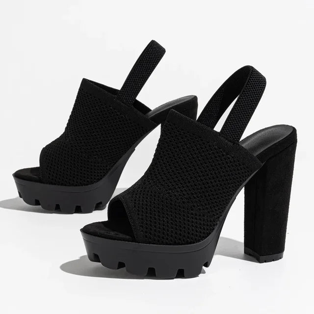 Zomer Platform Sandalen met Dikke Hoge Hakken voor Vrouwen