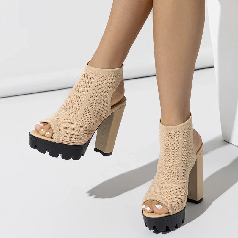 Zomer sandali in tessuto elasticizzato Lunarora
