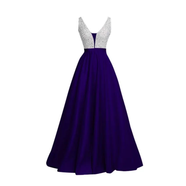 GlamourMode Sexy Off Shoulder Evening Dress for Women